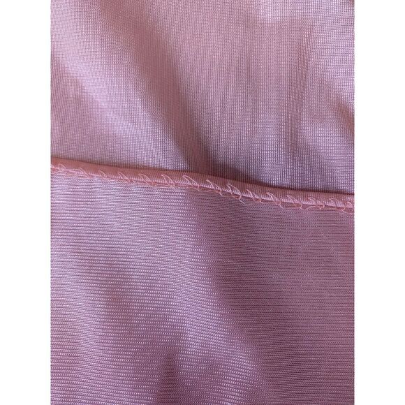 Vintage First Lady Lingerie Lace Nightgown Medium Peach Nylon‎ Old Hollywood - Picture 7 of 8